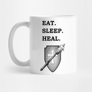 EAT SLEEP HEAL CLERIC 5E Meme RPG Class Mug